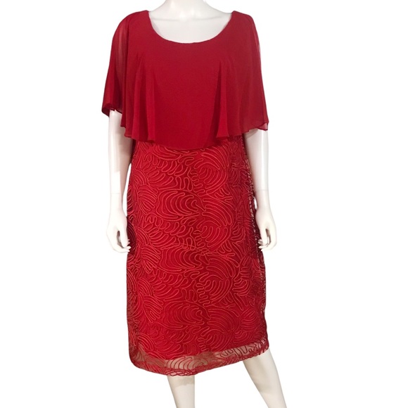 Miss Kim Red Cocktail Dress - Picture 5 of 8